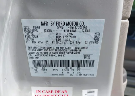 4M2CU87759KJ16857